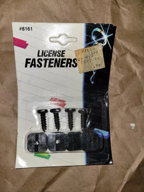 Allison 8161 Nylon Fasteners Automotive Panel Clips Car License Fasteners NOS