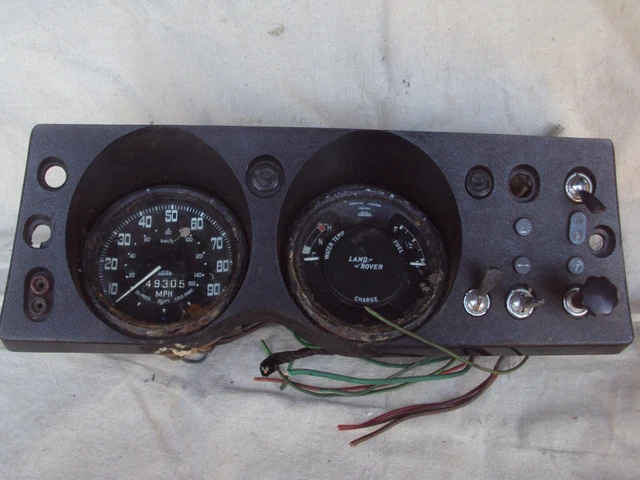 Military Instrument Panel LAND ROVER SERIES 3 Ex Military Instrument Cluster £100.00 - PicClick UK