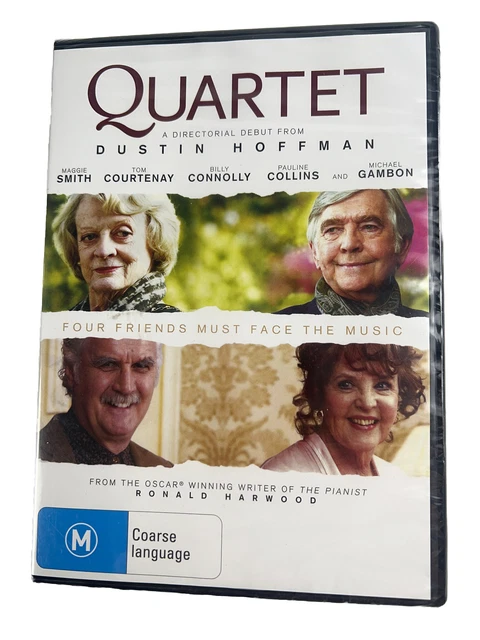 QUARTET (DVD, 2012) Maggie Smith Tom Courtenay Billy Connolly Drama Comedy  $8.95 - PicClick AU