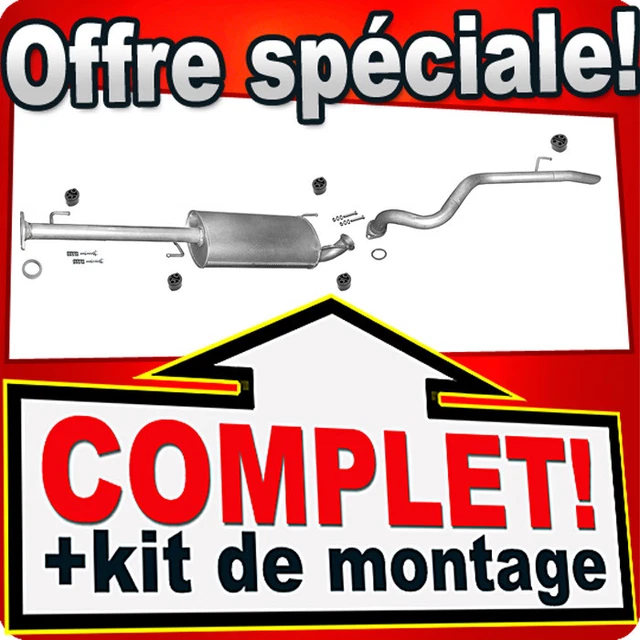 Silencieux Intermédiaire Pour Toyota Land Cruiser 3.0 TD 3 Portes - Neuf Avec Garantie 30 Mois