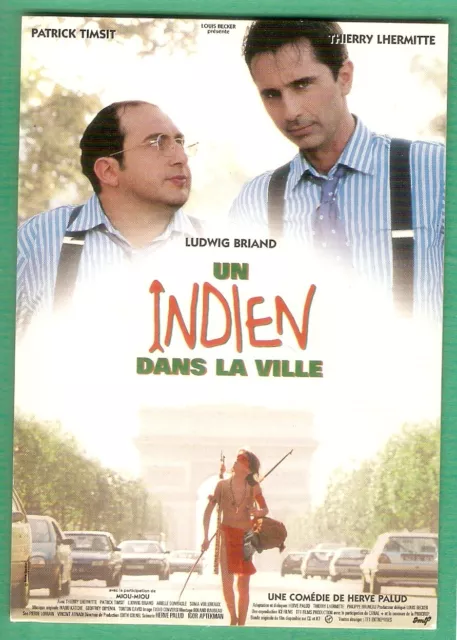 Thierry LHERMITTE  carte postale CINEMA  Ed.Sonis"Un Indien dans la ville"TIMSIT