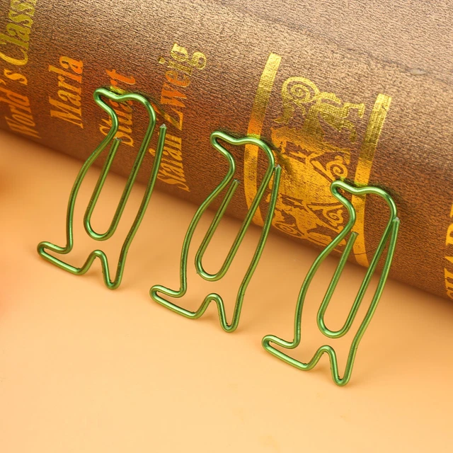 20Pcs Paper Clips Iron Cute Bookmarks Paper Clips Bookmark Marking Stationery