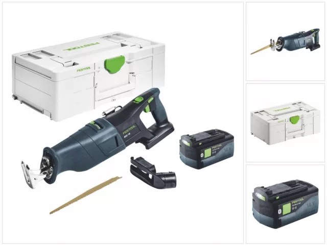 Festool RSC 18 EB-Basic Akku Säbelsäge 18 V Brushless + 1x Akku 5 Ah + Systainer