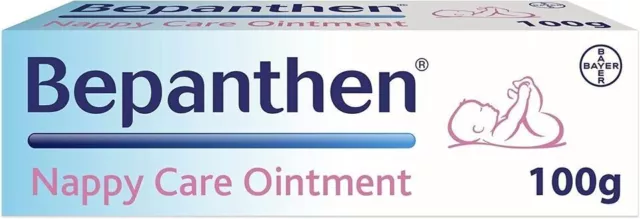 Bepanthen Nappy Care Ointment with Provitamin B5 Mostly for Newborns Skin 100 g