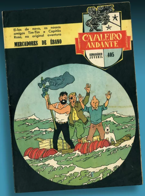 Altes Tim & Struppi Kohle A. Bord Cover Journal Tintin 1959 Hergé Kuifje Bessy