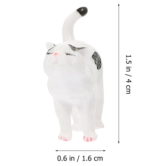 10 Pcs Cat Cupcake Topper Cat Model Fall Guys Toys Squiz Toys Decorate 2