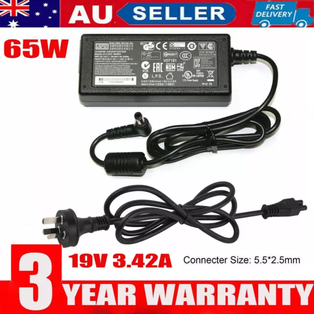 19V 65W 3.42A Notebook PC AC Charger Power Adapter 5.5mm*2.5mm Intel NUC etc APD