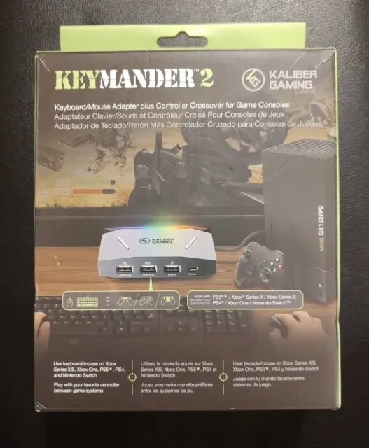 IOGEAR KeyMander 2 Keyboard/Mouse Adapter Plus Controller Crossover for PS4 Xbox
