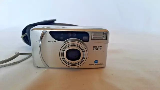 Konica Minolta Multi AF Zoom 150c Silver Camera in Pouch Battery Powered