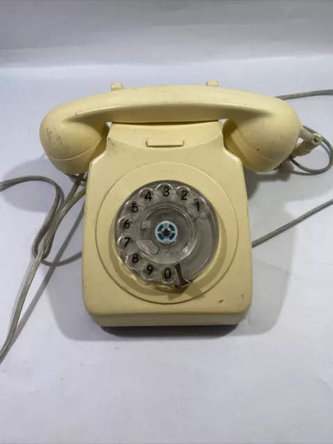 Vintage Retro Cream 746 GNA 73/1 Rotary Dial Telephone Phone