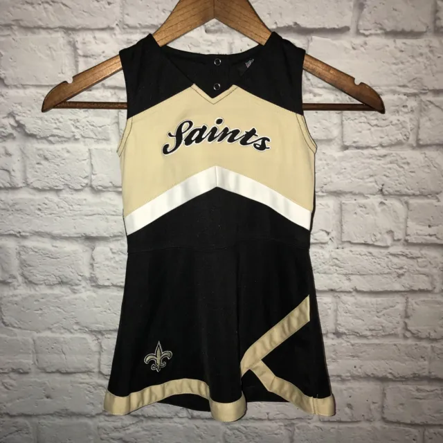 NFL team apparel kids saints cheerleading outfit dress girls size 4T