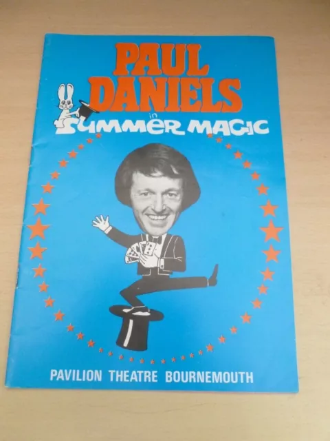 Paul Daniels Karen Kay Summer Magic  Bournemouth Theatre Program 1980