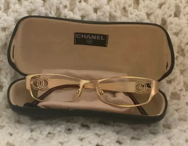 CHANEL GOLD WOMEN'S EyeGlass Frames 2106 c. 133 51D16 135 Frame