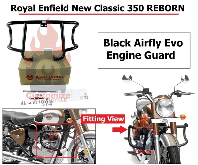ROYAL ENFIELD &ALL New Classic 350 REBORN" Black Airfly Evo "Engine