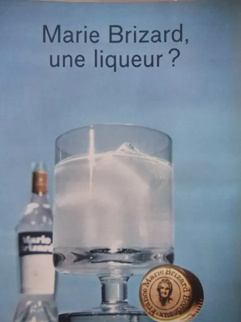 Publicité De Presse 1966 Liqueur Marie Brizard - Advertising