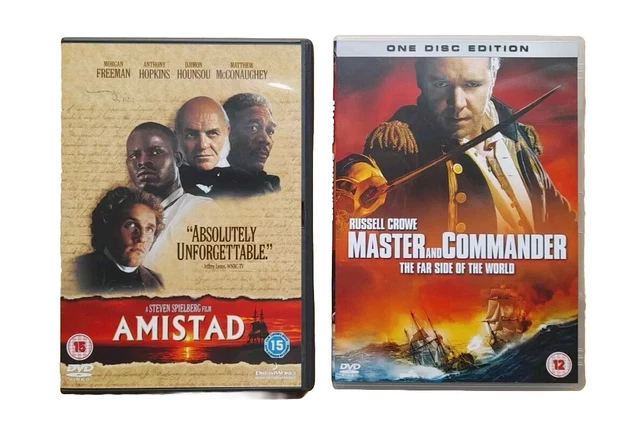 MASTER AND COMMANDER / Amistad DVD - Two Period Drama Ship Adventure