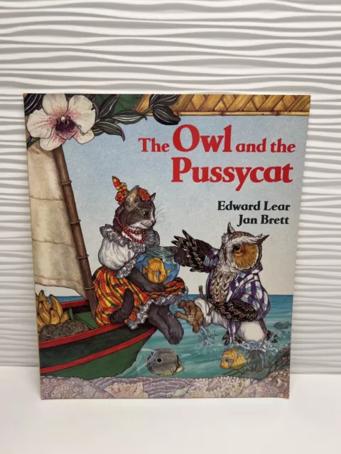 The Owl and the Pussycat by Edward Lear and Jan Brett Paperback 1995 VGC