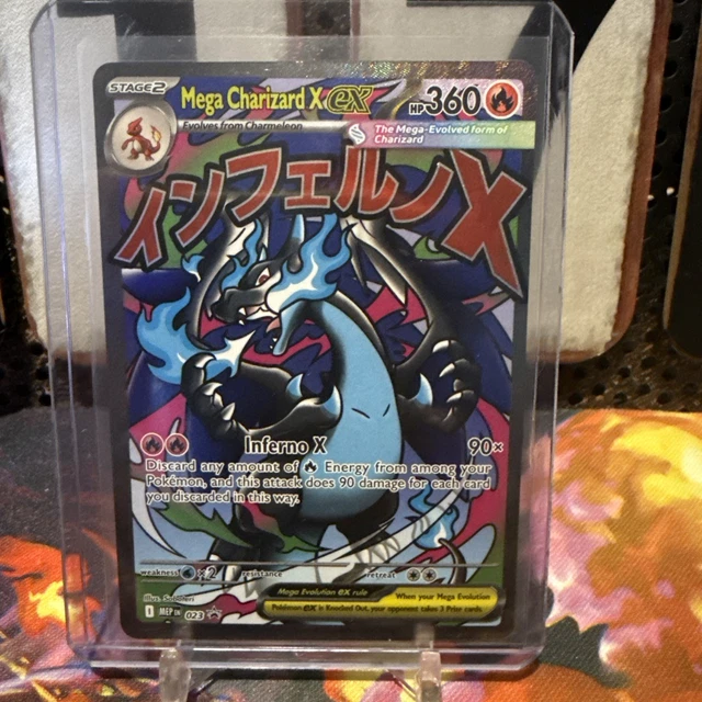 POKEMON PHANTASMAL FLAMES Mega Charizard X ex MEP EN 023 Black Star ...
