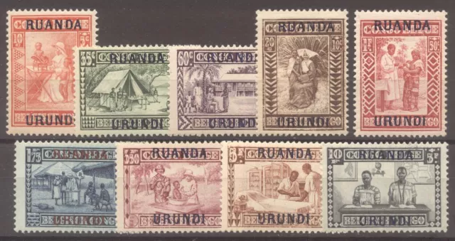 Ruanda-Urundi #B3-11 Nh Menthe - 1930 Pictural Ensemble