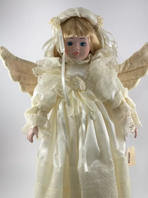Seymour Mann Connoisseur Collection Angel Porcelain Doll Angelica 16”