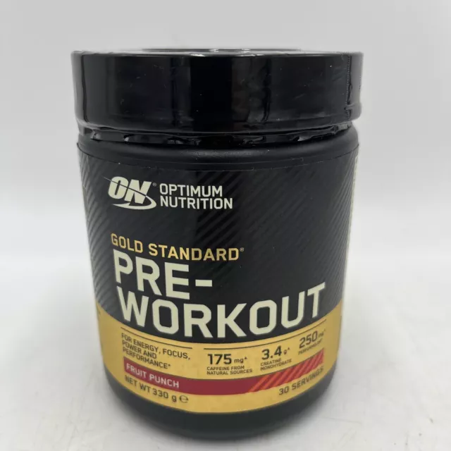 Optimum Nutrition Gold Standard Pre Workout Energy Drink - 330g Fruit Punch