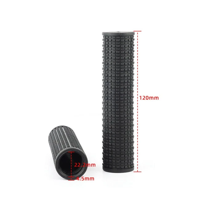 Poignées D'accélérateur Universelles Pour Moto/scooter - 7/8" (22mm), Alliage Aluminium, Noir (lot De 2)