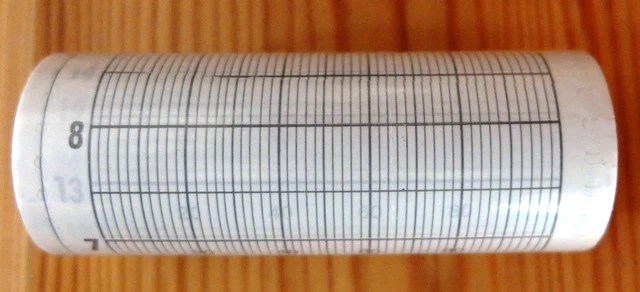 Diagrammpapier 9cm breit Neu Orginal verpackt. in Folie 2 Rollen  NEU NEU
