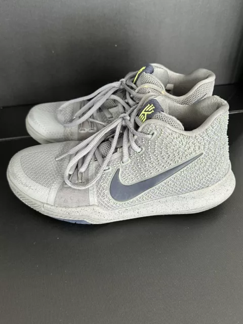 Nike Kyrie 3 Azurie Elizabeth Cool Grey Basketball Shoes US 7Y Youth 859466-001