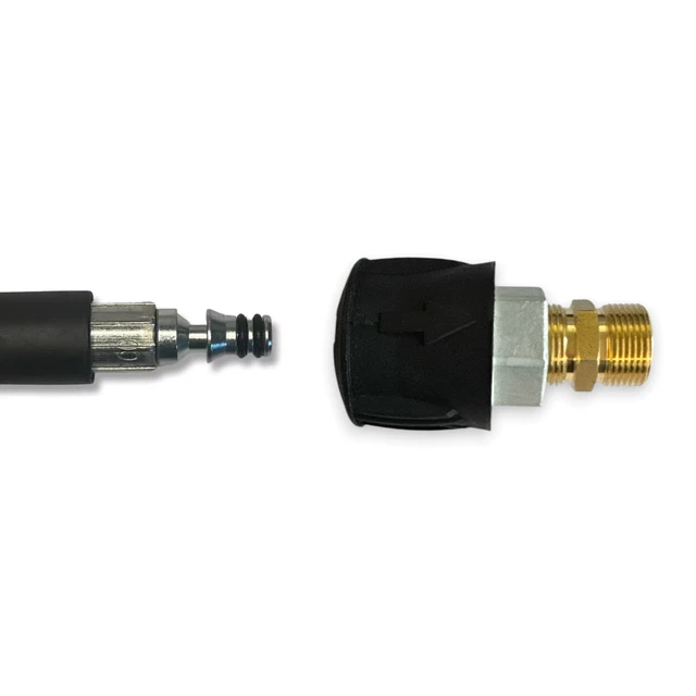 Adaptateur Fileté M18x1.5 AG Vers M22x1.5 IG En Laiton - Raccord Haute Pression Pour Nettoyeur, Tuyaux, Lances - Qualité M&M Smartek, Fabrication Allemande