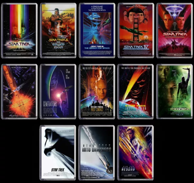 Classic STAR TREK Movie / Film Poster Fridge Magnets