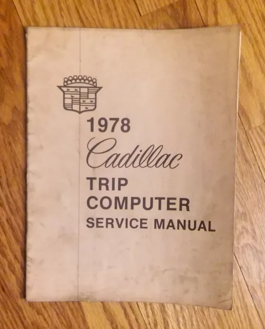 1978 Cadillac Trip Computer Service Manual