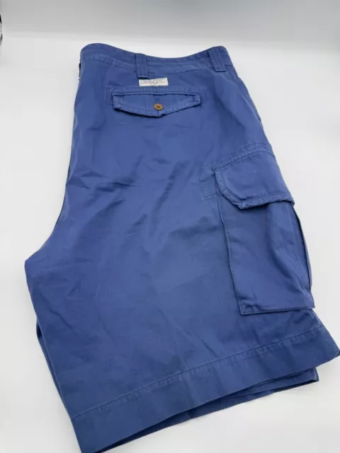 POLO RALPH LAUREN Chino Men`s Blue Twill Cargo Shorts Size 48B Casual ...