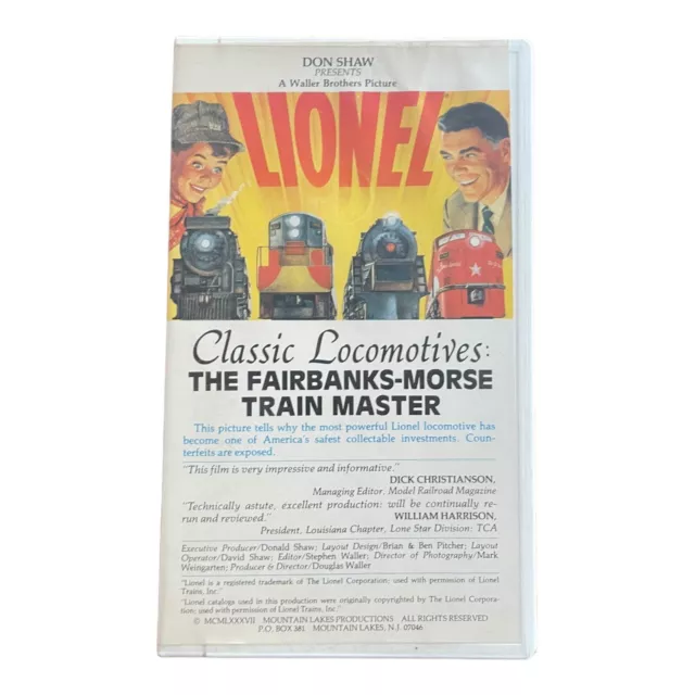 Lionel Classic Locomotives: Fairbanks-Morse Train Master VHS