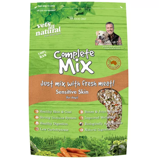 Vets All Natural Complete Mix Sensitive Skin Dog Food 5kg