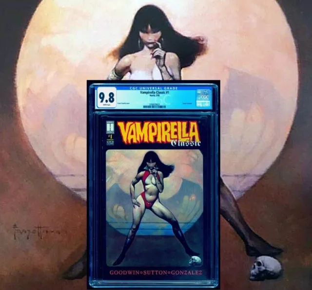 Vampirella Classic 1 Cgc 9.8 White Pages 💎 Frank Frazetta Vampirella 1969 Cvr