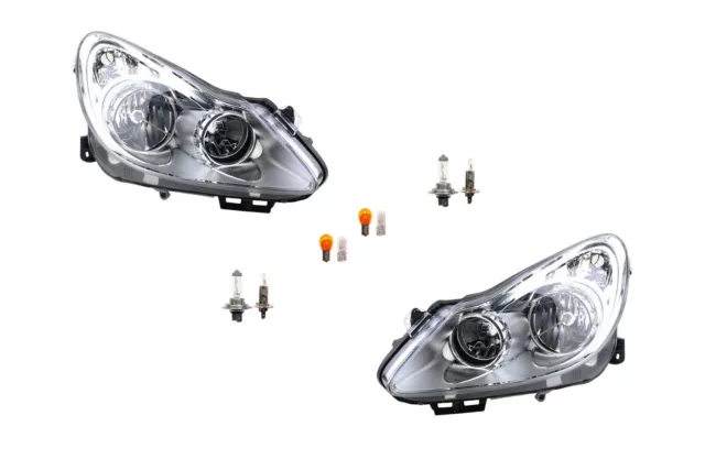 Scheinwerfer Set Halogen passend für Opel Corsa D 07/06-12/10 Leuchtmittel Li Re