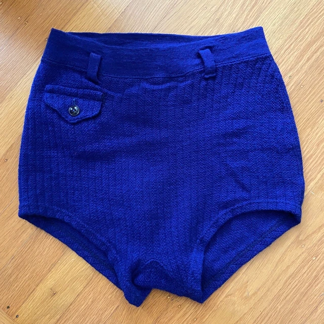 Men's Vintage 1930's 40's Wool Gantner WIKIES Swim Trunks Bathing Swimsuit