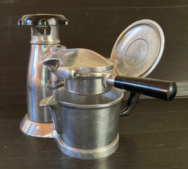 Vintage house broc: Cafetière JEMA électrique chromé avec élément en