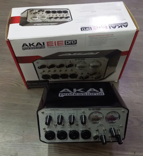 Digital Recording Interface EIE Pro AKAI Professional USB Midi XLR Jack VU meter