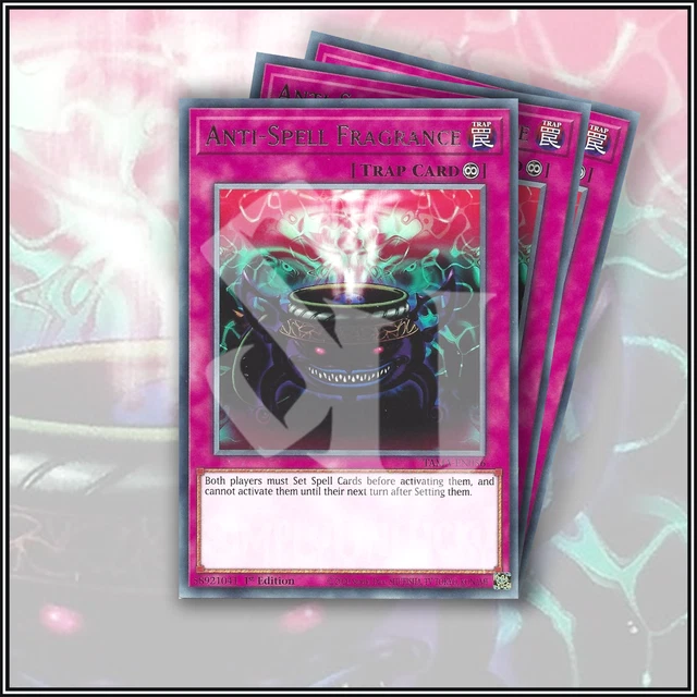 YuGiOh ANTI-SPELL FRAGRANCE x3 | TAMA ▪️ POWERFUL RARE CARD ▪️ 1ST EDITION 💎