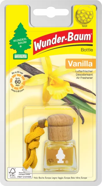 Wunderbaum Bottle Duft Flakon Vanille WUNDER-BAUM Lufterfrischer Vanilla 4,5 ml