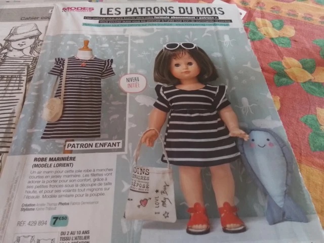 T20 PATRON POUPEE MODES ET TRAVAUX" PARKA ET CALCON AOÛT 1993