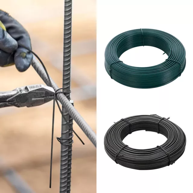 Garden Ties Rust Protected Iron Wire Tie Cable Tying Fixing Multipurpose Roll