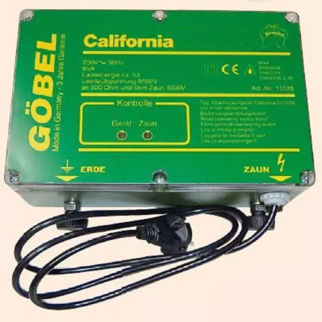 California N 6000, Netzgerät mit CE Zeichen - Weidezaunnetzgerät