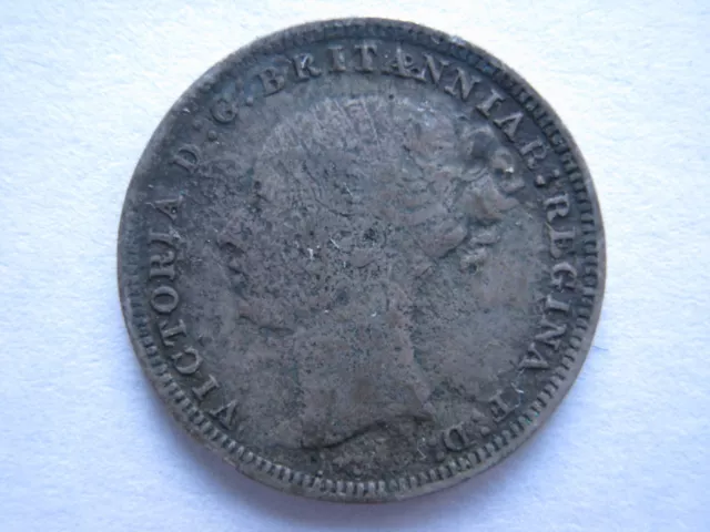 1870 Victoria silver Threepence NVF pitted 2