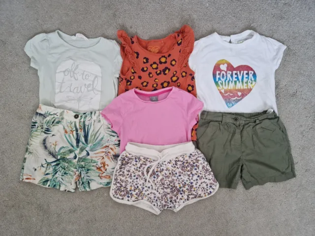 Next   Girls Very Nice  Summer  Set Bundle Shorts & T-Shirt Tops Age  3-4 Years