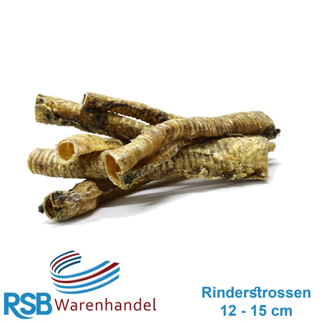 5 kg Rinderstrossen 5000 g ca. 12 - 15 cm Kauartikel Kaustange Rind Lecker.Pet®