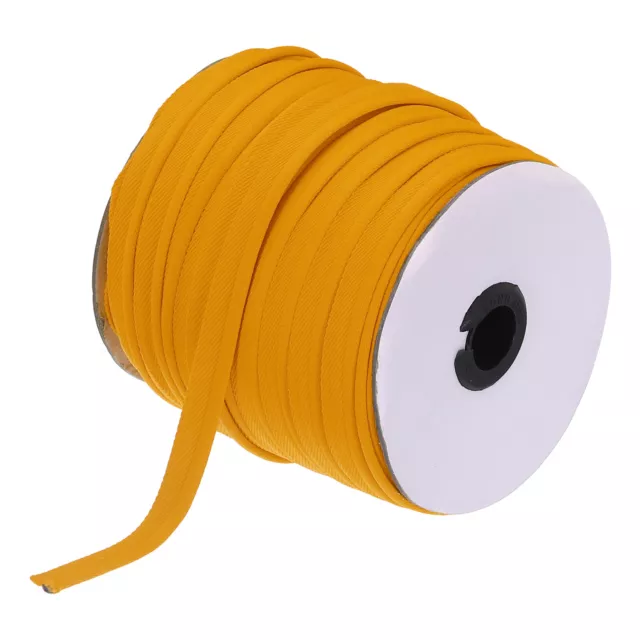 Borde de cable de tubería 65 yardas cinta de tubería 1/2 pulgada para tela de coser amarillo oscuro