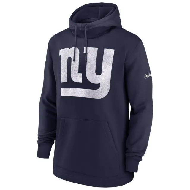 Men's Nike New York Giants Classic Throwback Pullover NFL Hoodie Blue/White