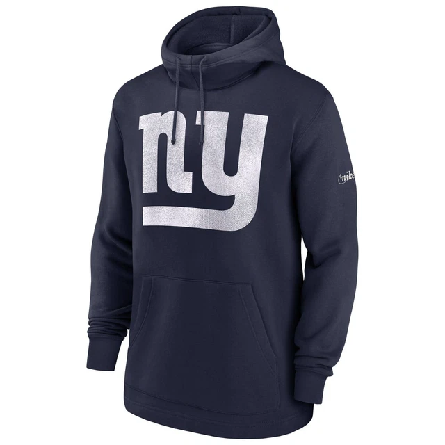 Men's Nike New York Giants Classic Throwback Pullover NFL Hoodie Blue/White
